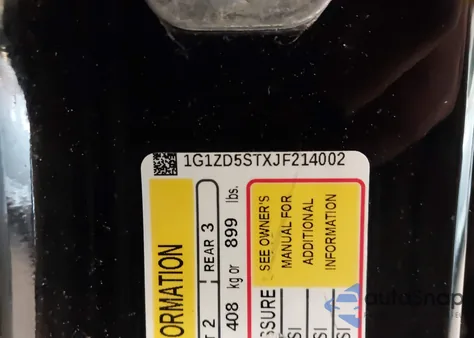 2018 Chevrolet Malibu Lt из США, поврежденный, VIN 1G1ZD5STXJF214002